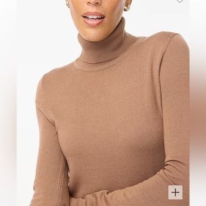 J. Crew Factory Machine-washable merino wool-blend turtleneck